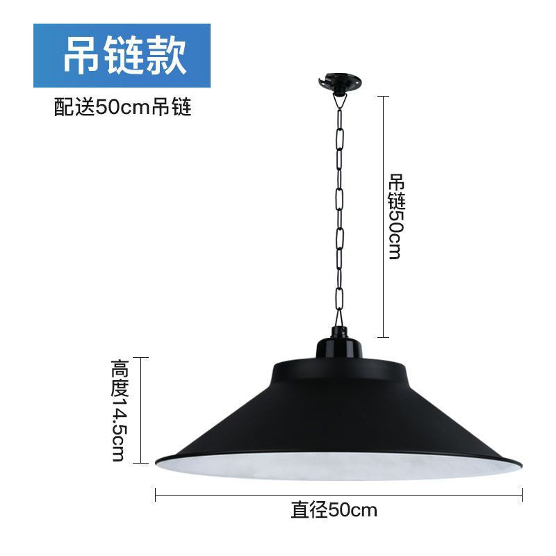 Led high bay light fixture - industrial style pendant lamp for factories, dance studios, stadiums, restaurants, and workshop lighting