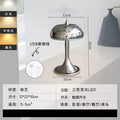 Danish designer influencer table lamp - nordic modern minimalist style for dining room, bedroom, study, sofa - mushroom table lamp ornament