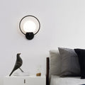 Wall lamp accessible luxury bedroom bedside lamp modern casual starry sky scandinavian style stylish golden round entrance wall lamp