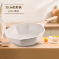 Medical stone non-stick pot octagonal pot for home kitchen wholesale pot cooking pot flat bottom pan induction cooker neutral cooking pot