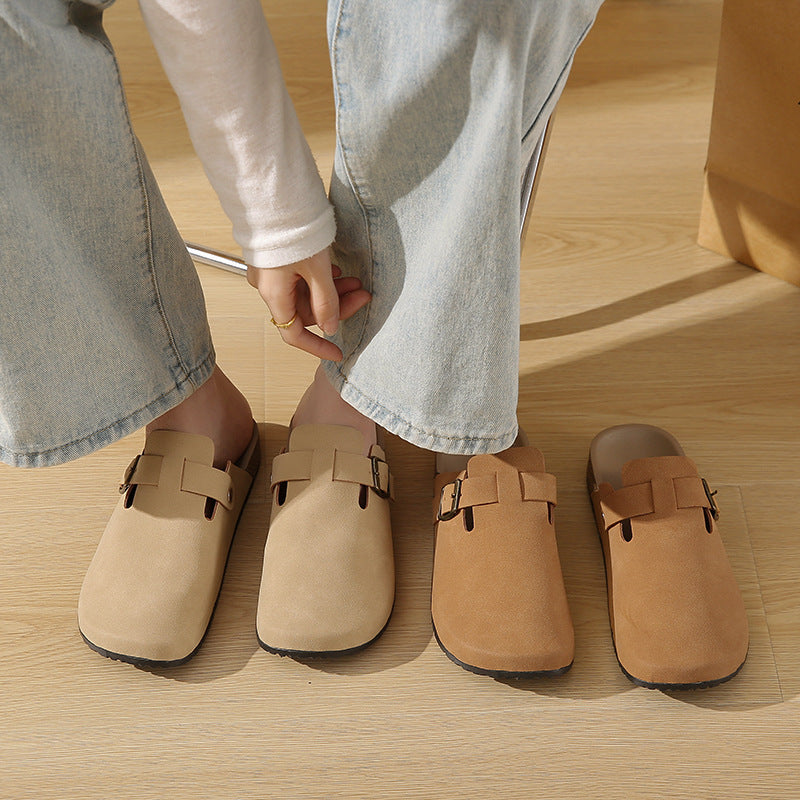 Birkenstock women's new autumn/winter collection: thick-soled, soft-soled, versatile closed-toe mules - slip-on lazy shoes