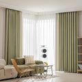Japanese herringbone chenille curtains, blackout, bedroom, thickened, high-end, living room, shaoxing curtains wholesale, curtain fabric