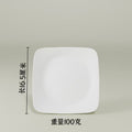 10-pack square heavy-duty melamine dinnerware - durable, shatter-resistant, perfect for bbq, fast food, cafeteria, restaurant, stir-fry, and serving dishes - commercial grade