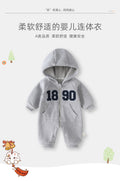Newborn baby clothes autumn outfit super cute boy romper 100-day celebration adorable spring/autumn outdoor hooded sweatshirt swaddle