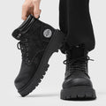 Boots men's new arrival british style rhubarb retro short boots men's heightening workwear motorcycle high-top spring snow shoes