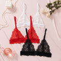 Fashionexport triangle cup french thin strap sexyintimates women's new pure desire lace lace breathable back bra