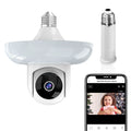 3mp tuya smart bulb camera - home security, full-color 360° wireless surveillance (no stand included)