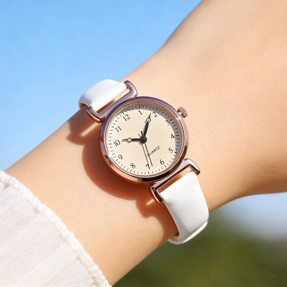 Women's watch hot korean style casualretro women's belt watch women's small forest style student watch in stock