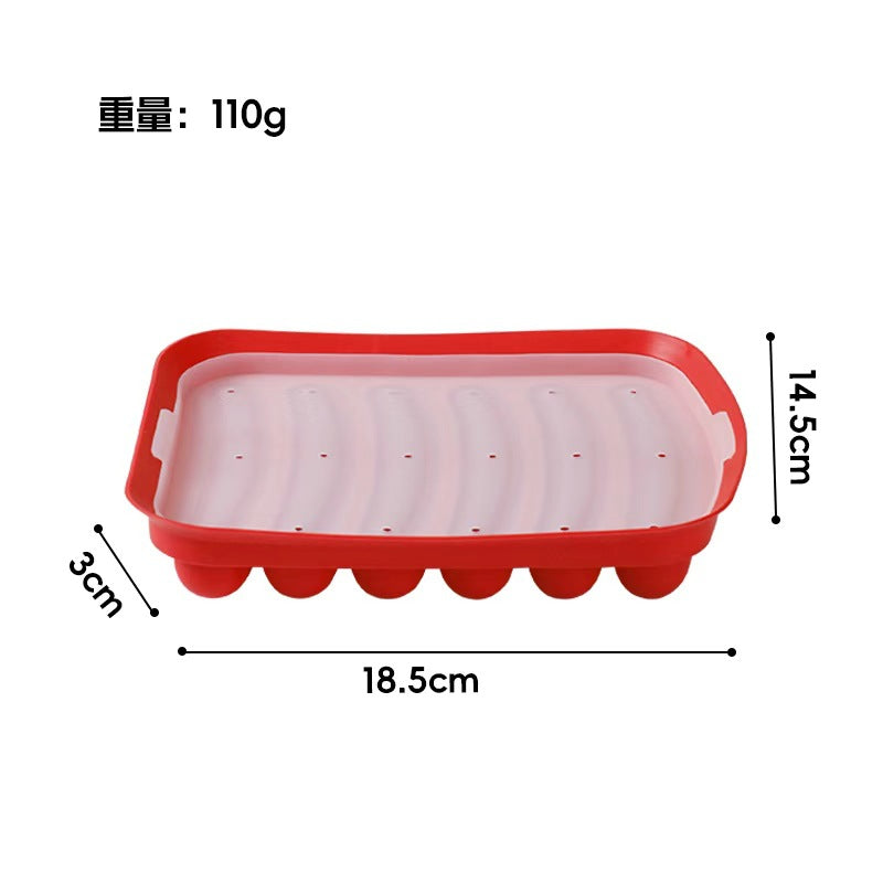 High-temperature resistant sausage mold, perfect for making homemade sausages, baby food, and ham-style sausages. ideal for home use, this silicone mold is also suitable for cross-border e-commerce