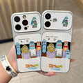 Suitable for apple to instantly turn into 17pro large window mobile phone case, funny passerby fish cartoon iphone18/14 protective case
