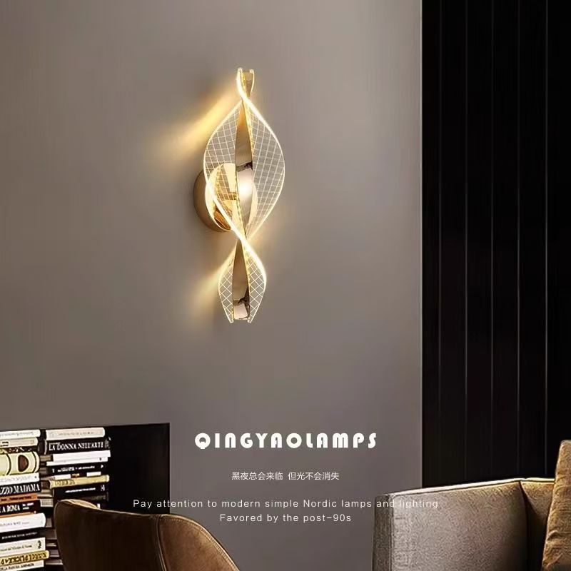 Creative new led wall lamp - bedroom, living room, staircase, background wall ambient lighting - modern, trendy, artistic bedside wall sconce