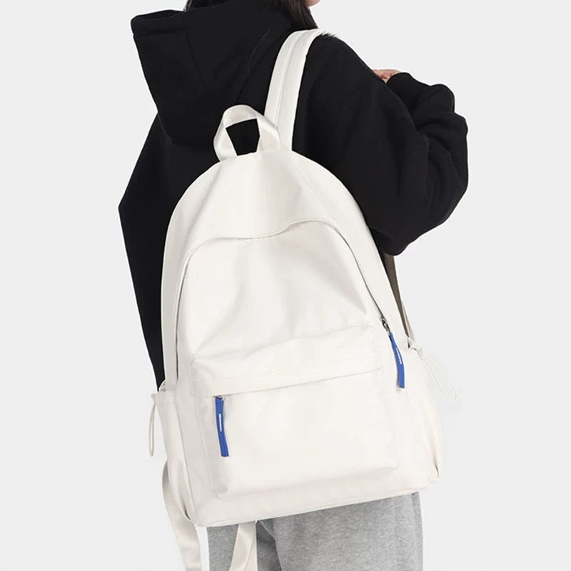 Campus ins japanese style soft girl school bag female k-stylepure coloreasiest for matchgirl backpack middle school student college student backpack