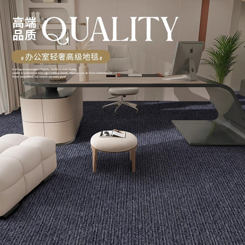 Office carpet accessible luxuryclassy large area full paving stain-resistant commercial carpet thick sound insulation full paving pure color floor mat