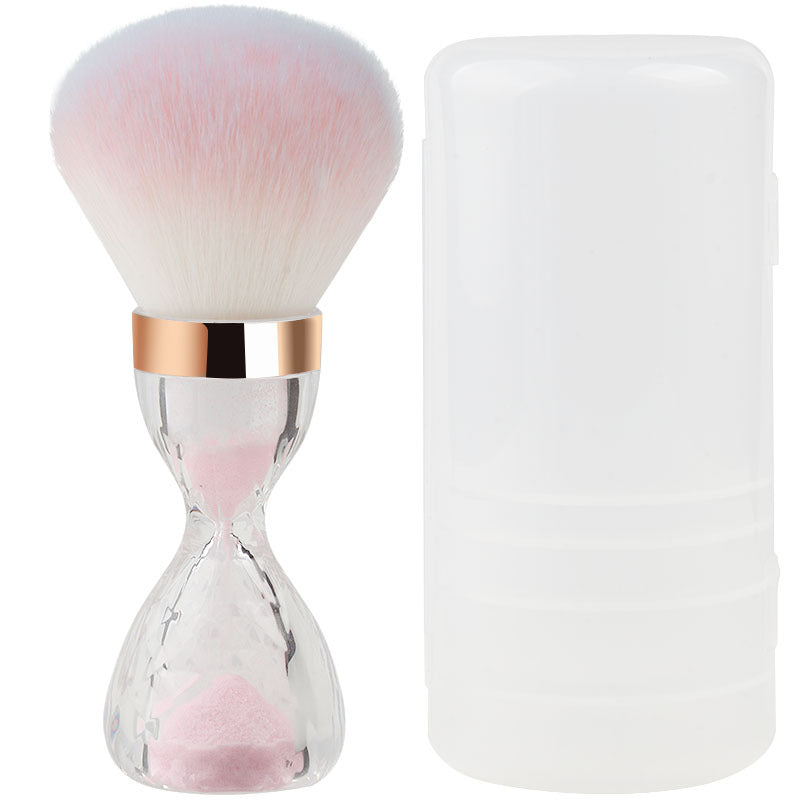 personalized odm portable loose powder brush hourglass soft bristle large head brush powder catching traceless blending brush cangzhou makeup brush