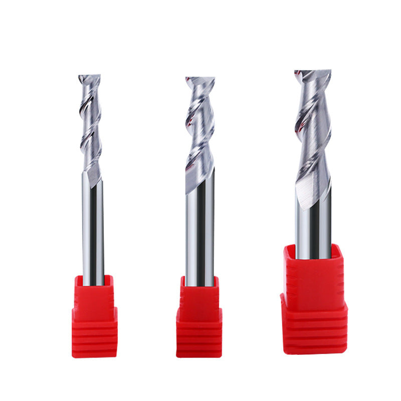 Non-standard HRC55 degree 2-blade aluminum milling cutter, high-gloss numerical control machine tool lengthened 2-blade flat milling cutter manufacturer engraving tool