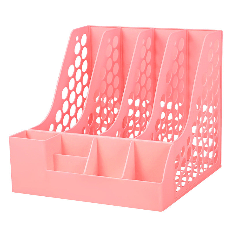 Desktop File Shelf Bookstand Desk File Shelf File Frame File Basket Data Shelf File Storage Box