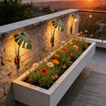 Outdoor waterproof artificial monstera wall light - perfect for villa courtyards, balconies, corridors, walkways, gardens, and patio decorative landscape lighting