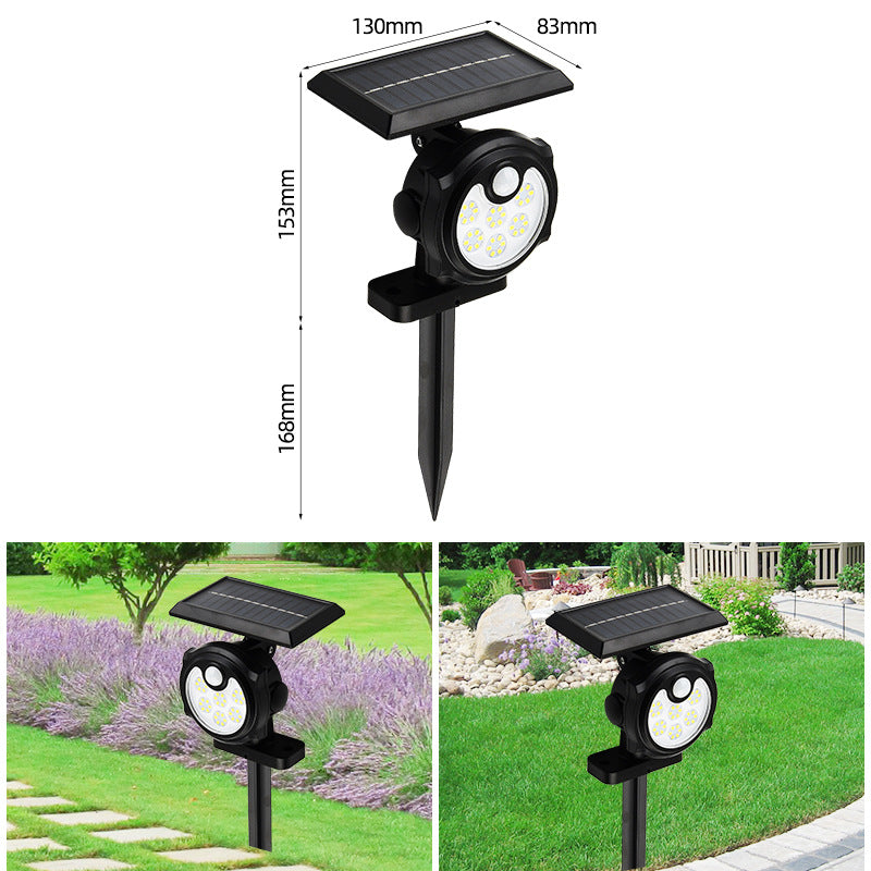 2021 new solar wall lamp, human body induction outdoor garden lamp, household wall waterproof lighting, small street lamp