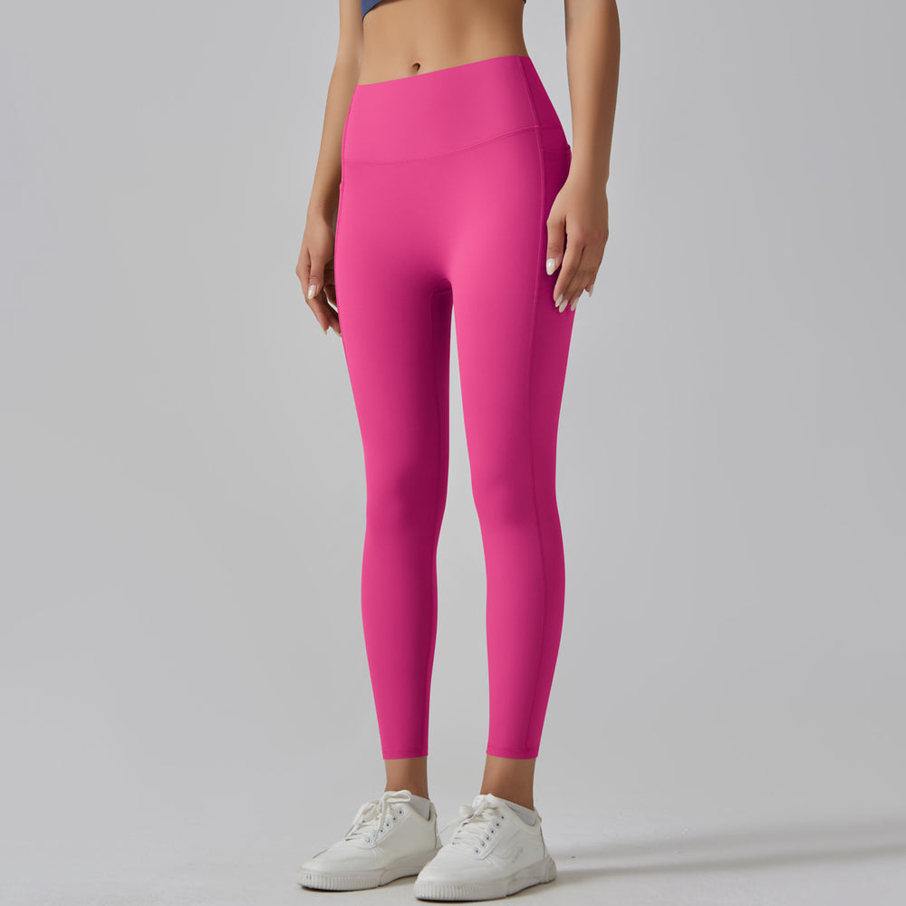 High-strength, barely-there feel, tight-fitting pocket yoga pants. seamless, high-waisted, butt-lifting, tummy-control workout leggings. high-stretch, breathable fitness pants