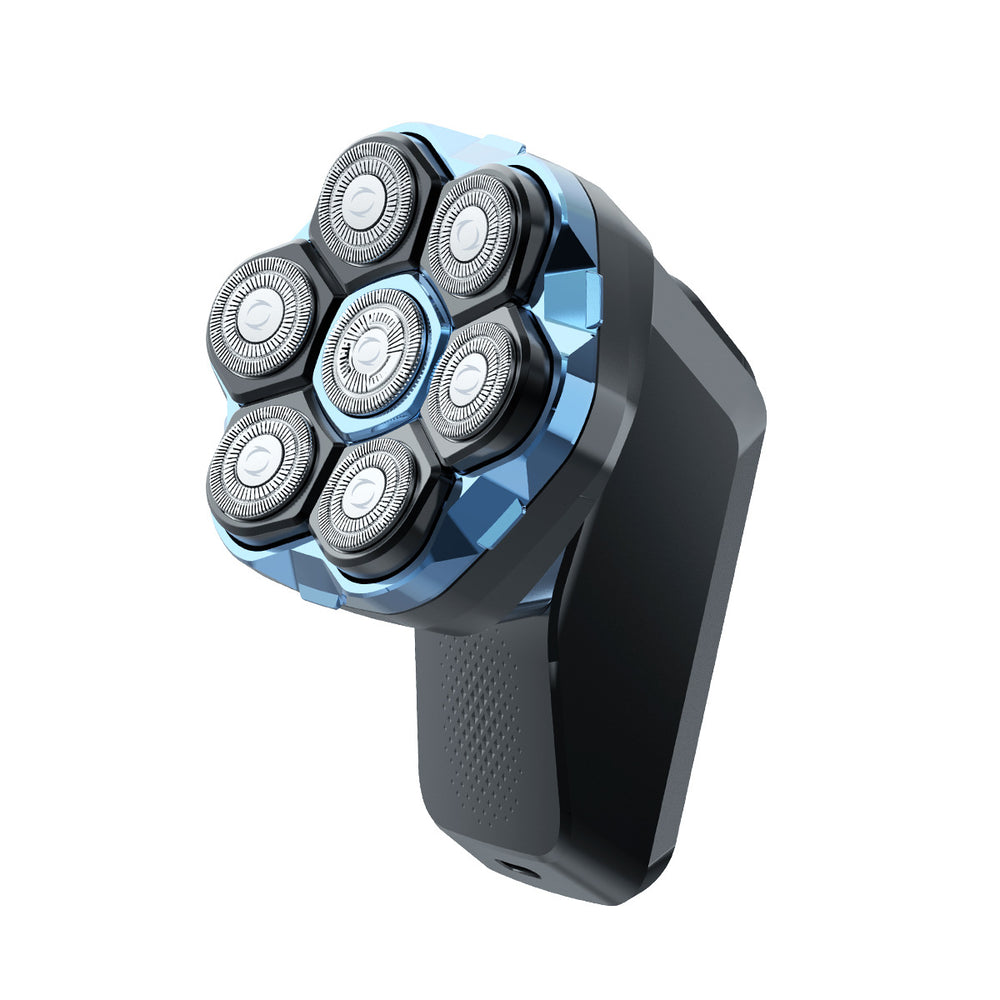 Personalized magnetic seven-blade bald head handy gadget self-service bald head special fast charging washable electric hairdressing shaver
