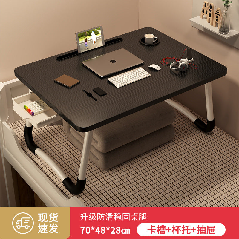 Foldable bedside table laptop desk - perfect for students, dorms, and home use