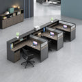 Saint li office desk and chair set - employee office workstation, desk with card seat, financial partition desk