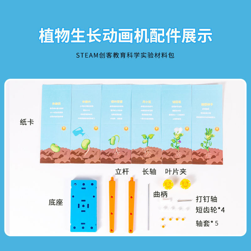 Plant growth animation machine, primary school students DIY handmade kindergarten, science and technology small production, cutting-edge science and education experiments