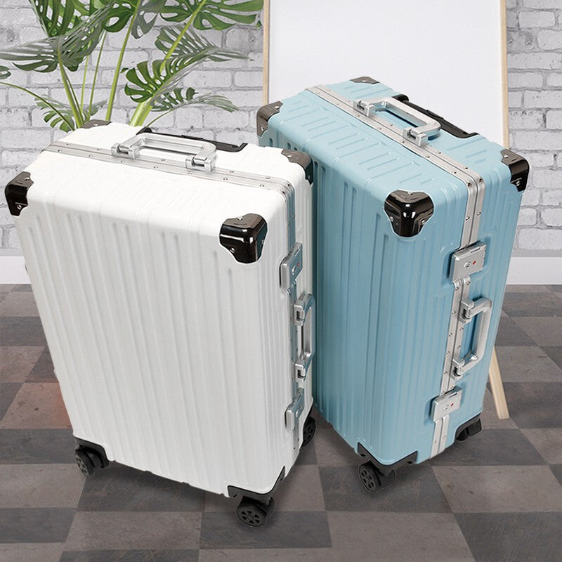 Men's and women's trolley cases, aluminum frame luggage, universal wheel 24 suitcases 20 boarding cases, password luggage manufacturers wholesale