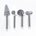Ready-to-ship stainless steel single-wheel pizza cutter, baking scalloped rolling wheel cutter, double-wheel cutting knife, kitchen pizza shovel, cake shovel