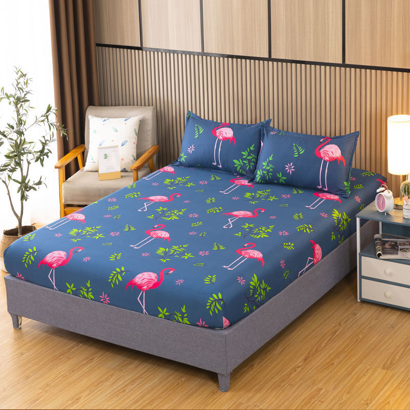 Printing fitted sheet bed cover simmons protective dust cover all-inclusive elastic bed cover that won't pill or shrink