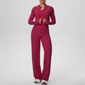 Cloud-feel outdoor casual yoga outfit - three-piece set: one-shoulder open back, high-waisted, butt-lifting, quick-dry running & fitness set