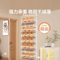 No-drill door back organizer, narrow gap wall-mounted multi-tier shelf, bathroom wall storage rack, toilet cabinet side organizer