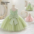 Baby birthday first birthday dress sundress summer new children's princess dress sweet style tutu dress flower girl dress