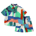 New summer children's clothing: stylish and trendy baby outfits, kids' shirts, summer cool short-sleeve two-piece sets - wholesale