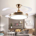Invisible fan light modern minimalist ceiling fan light  new style ceiling fan chandelier for dining room, living room, and bedroom - all-in-one