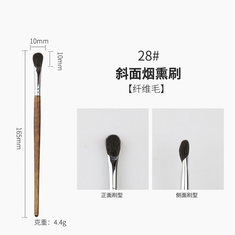 Professional makeup brush set with wooden handles - cangzhou full set: soft blush brush, foundation brush, contour brush, eyeshadow brush, and more