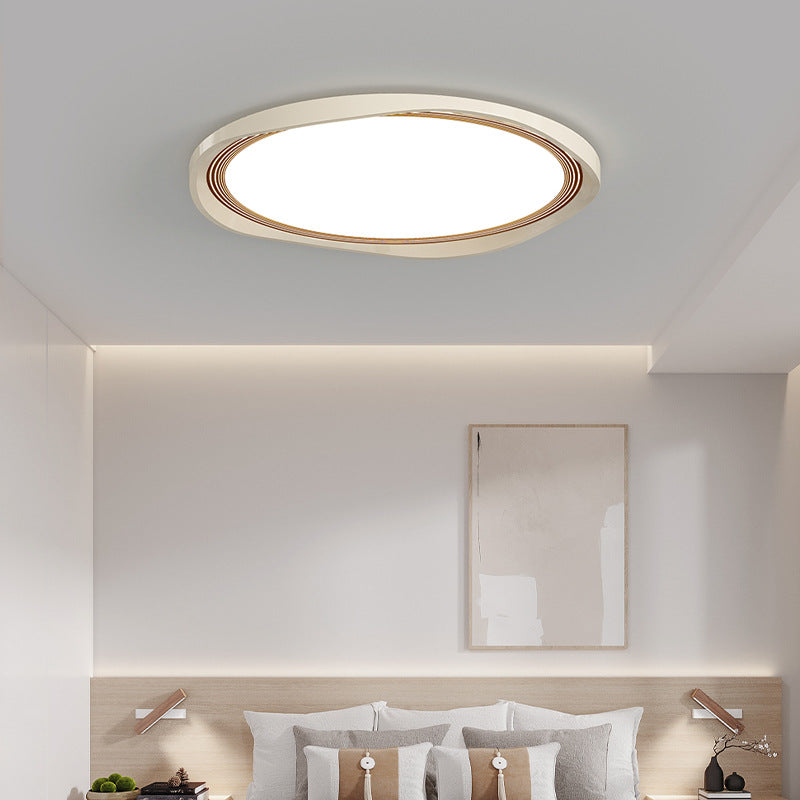 Full Spectrum Eye Protection Modern Bedroom Ceiling Light ins Cream Wind Round Vintage Study Nordic LED Room Lighting