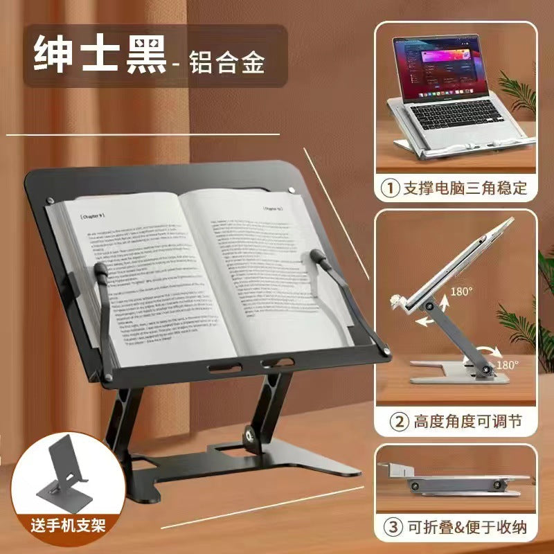Multifunctional reading stand - desktop book holder for students - wooden tablet stand for kids - study shelf