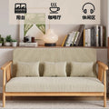 Scandinavian style solid wood single sofa chair living room for home rental house small casual lazy sofa modern casual