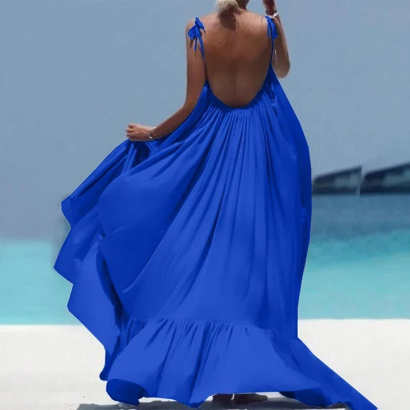 summer new arrivals: european & american style sexy cami dress, maternity beach dress, sleeveless plus size dress