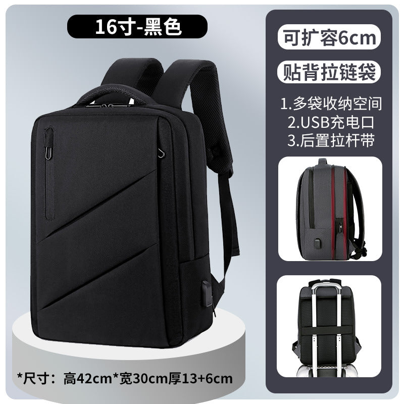 Renzhixing Multifunctional Computer Backpack USB Charging Can Increase Capacity Backpack Gift Luggage Printed Logo