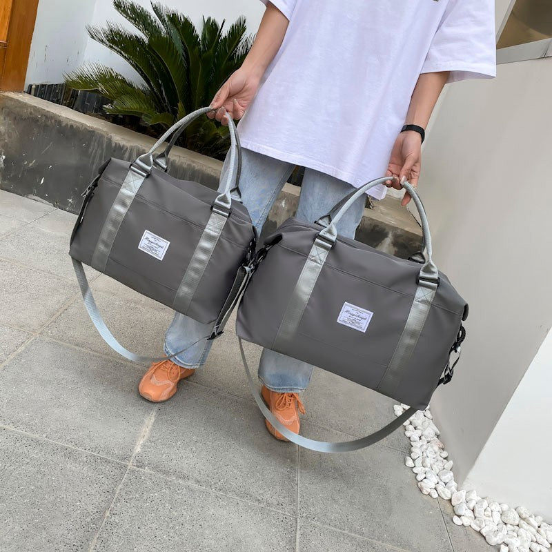 Wholesale travel bag dry and wet separation yoga fitness bag Oxford cloth business trip duffel bag large capacity lightweight storage bag