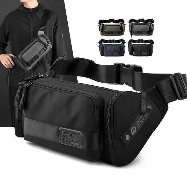 WEPOWER new outdoor sports large-capacity fanny pack waterproof multi-functional messenger bag wear-resistant fashion breast bag