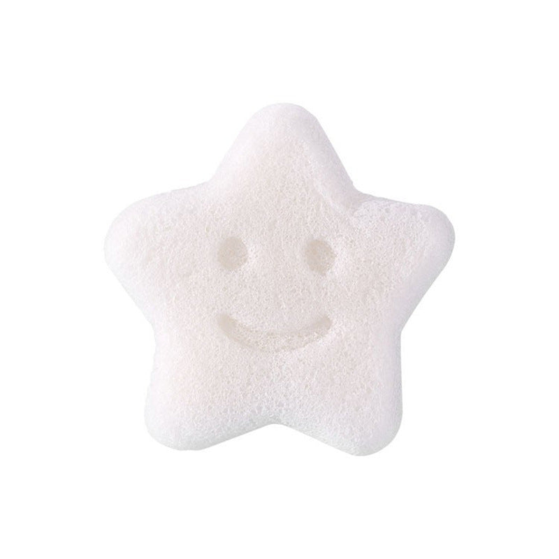 Baby bath sponge konjac puff cotton household newborn face wash puff kids bath scrubber baby bath cotton
