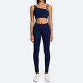 European and american new eco-friendly fabric racerback sports bra women's yoga top high-impact shockproof running yoga vest