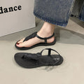 new arrival women's summer outwear non-slip leaf flats beach one-piece flip-flop women's sandals