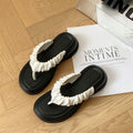 Versatile flip-flops for women, summer new arrivaleva stepping on shit, flip-flop beach shoes for women, thick sole shoes, non-slip slippers