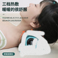 Multifunctional massage pillow - portable, car & home use - electric kneading neck massager with ems, heat compression, and pulse therapy for neck and shoulder relief