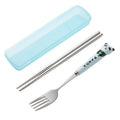 Blue panda two-piece set (spoon and chopsticks)