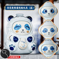 Face-changing panda chinese style blue and white porcelain doll hand pendant keychain gift toy national trend trendy cartoon